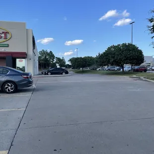 outside