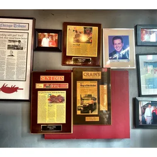 Wall of Achievements. Honey 1 BBQ.(E43rd St)Pretty Good Chicago Style BBQ .Only Take Out. Catering Small Place.No Dining In.Cash Only!