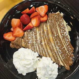 Strawberry crepe