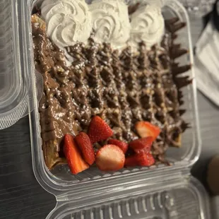 Classic Nutella Waffles