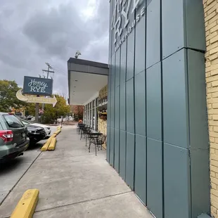 outside
