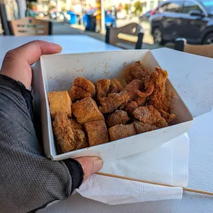 popcorn chicken &amp; fried tofu combo