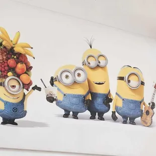 Minions with Honey B drink