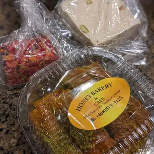 Baklava, halva, Turkish delight