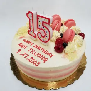 8inch vanilla cake
