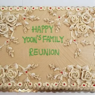 Half size mocha cake
