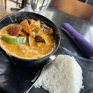 Red Curry Eggplant Lunch