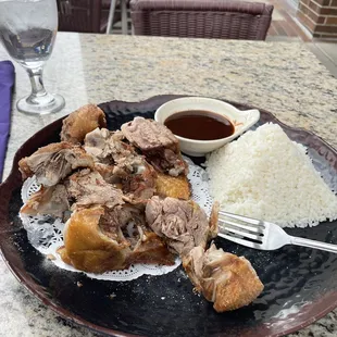 Fried duck, super crispy and seasoned to perfection !