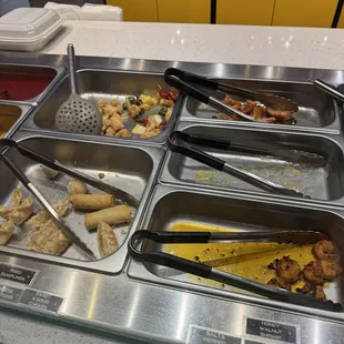 chicken wings and fried chicken, interior