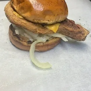 Pork Chop Sandwich