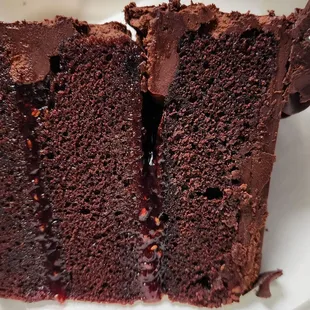 Chocolate Raspberry cake slice (12/28/23)