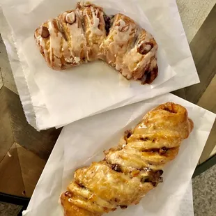 Orange Pecan Twist and Marionberry Bear Claw