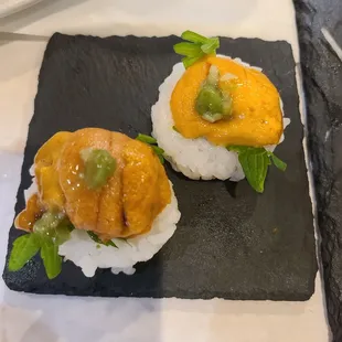 Uni with fresh Wasabi