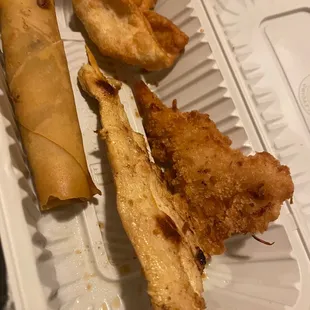 Appetizer sampler - pretty bland