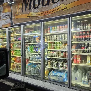 Water, soda and juice