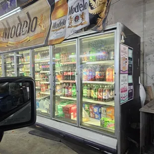 Soda, water and juice