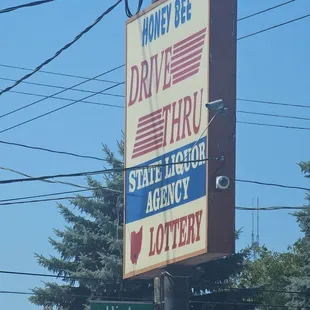 Interesting...Drive thru store, but if you want to buy alcohol, you must get out and go inside.