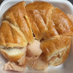Turkey on Croissant Bread