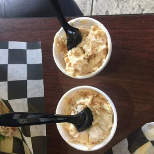 Banana pudding samples.   Delicious