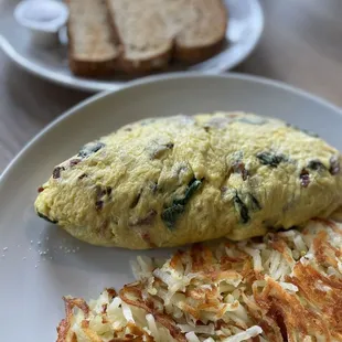 Spinach and Feta Omelette