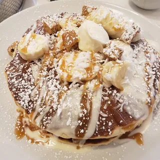 Banana Coconut Cream Pie Pancakes