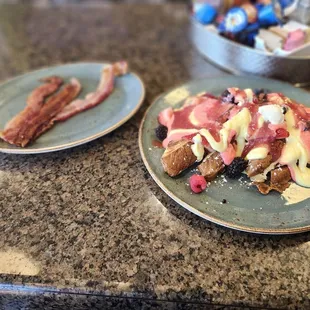 Honey Berry French Toast x Applewood Bacon