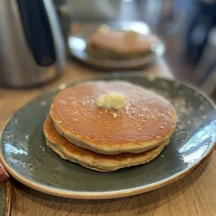 a stack of pancakes on a plate