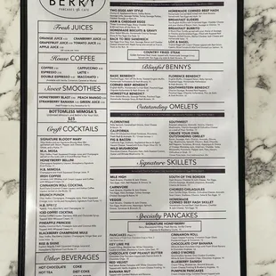 Menu front