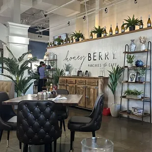 the interior of the restaurant