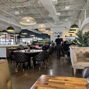 the dining area