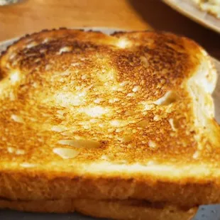 a plate of toast