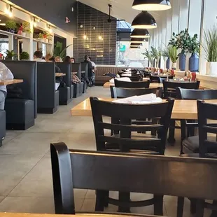 the interior of a restaurant