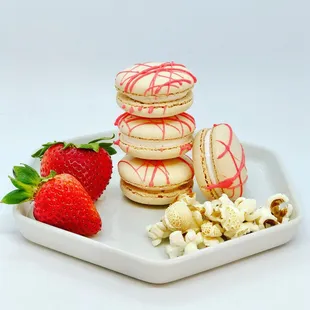 strawberries and popcorn