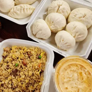Good buns &amp;  fried rice!