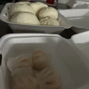 Shrimp and veggie bao