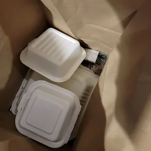 To go ....INCLUDING plastic utensils