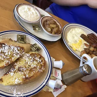 Breakfast sampler with French toast