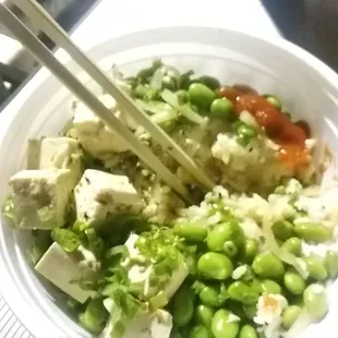 tofu poke bowl