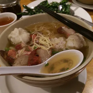 BBQ Pork and Wonton Noodle Soup