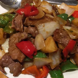 Stir Fried Beef with Satay Sauce