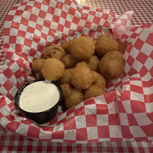 Fried mushrooms appetizer