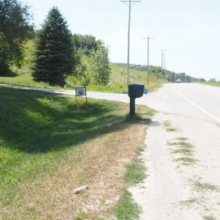 Entrance on the left if headed south on Old Lincoln Hwy.
