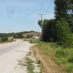 The entrance to the goat farm on the right if you are heading north on Old Lincoln Hwy.