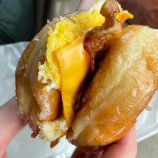Donut Breakfast Sandwich