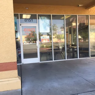 outside