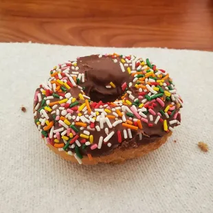 The perfect chocolate glazed sprinkle donut...what more could you ask for? Every bite was crisp yet soft, which is my winning combination.