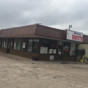 the front of the building