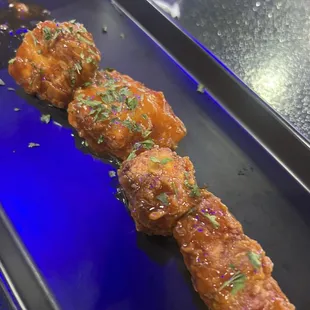 Salmon bites - mango habanero