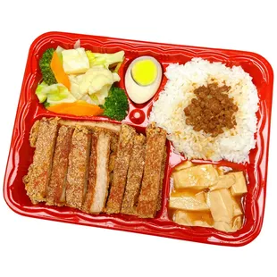 Fried Pork Cutlet Bento, 炸豬排便當