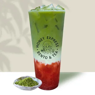 Strawberry Matcha Latte,